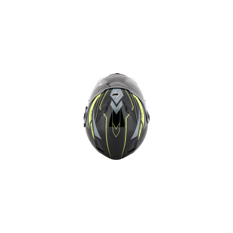 Cască integrală Scorpion EXO-490 Nova negru-galben-fluo