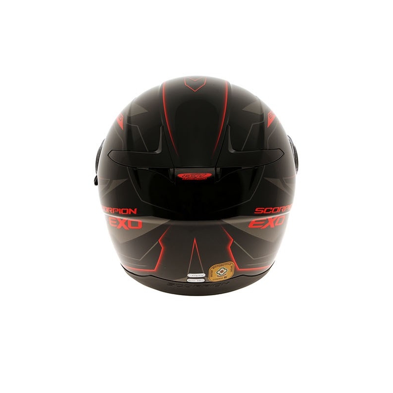 Cască integrală Scorpion EXO-490 Nova negru-roșu