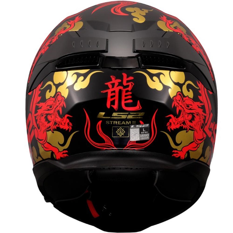 Cască integrală pentru motocicletă LS2 FF808 Drako negru-roșu