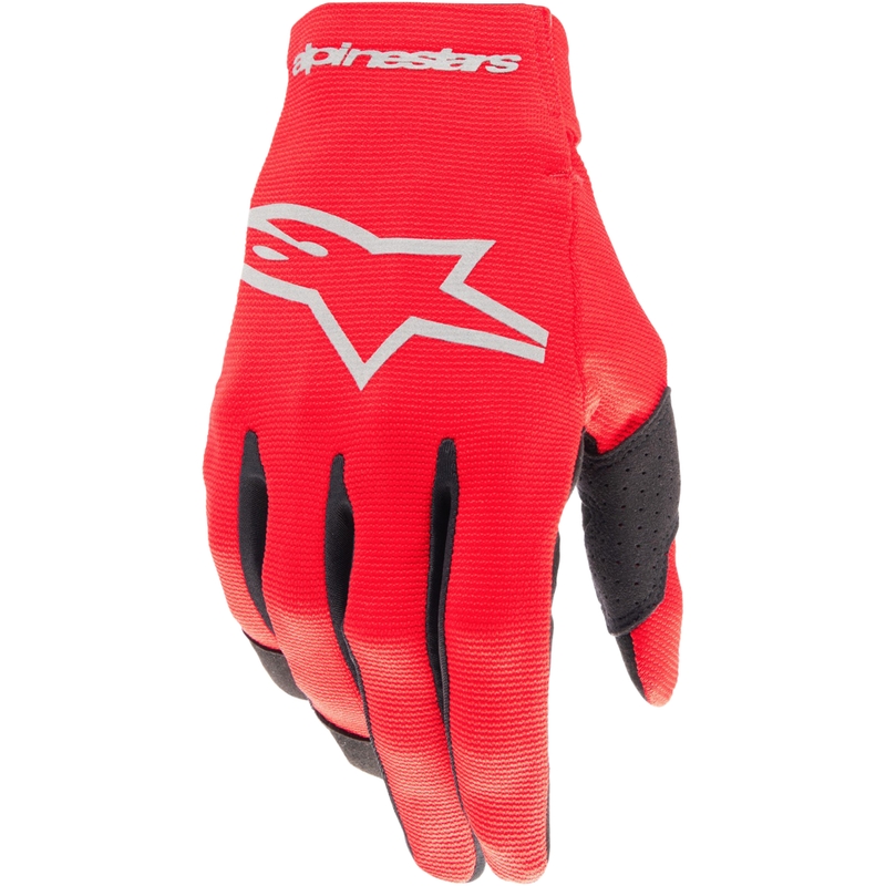 Mănuși motocross Alpinestars Radar roșu-argintiu