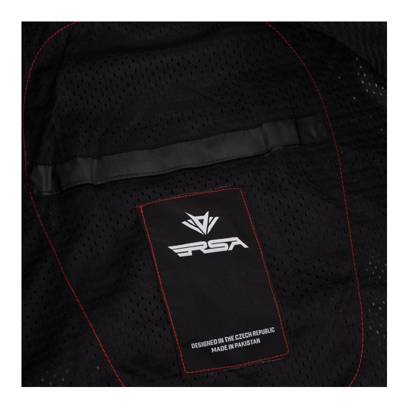 Geacă de motocicletă RSA Wasp pentru femei, alb-negru-roz