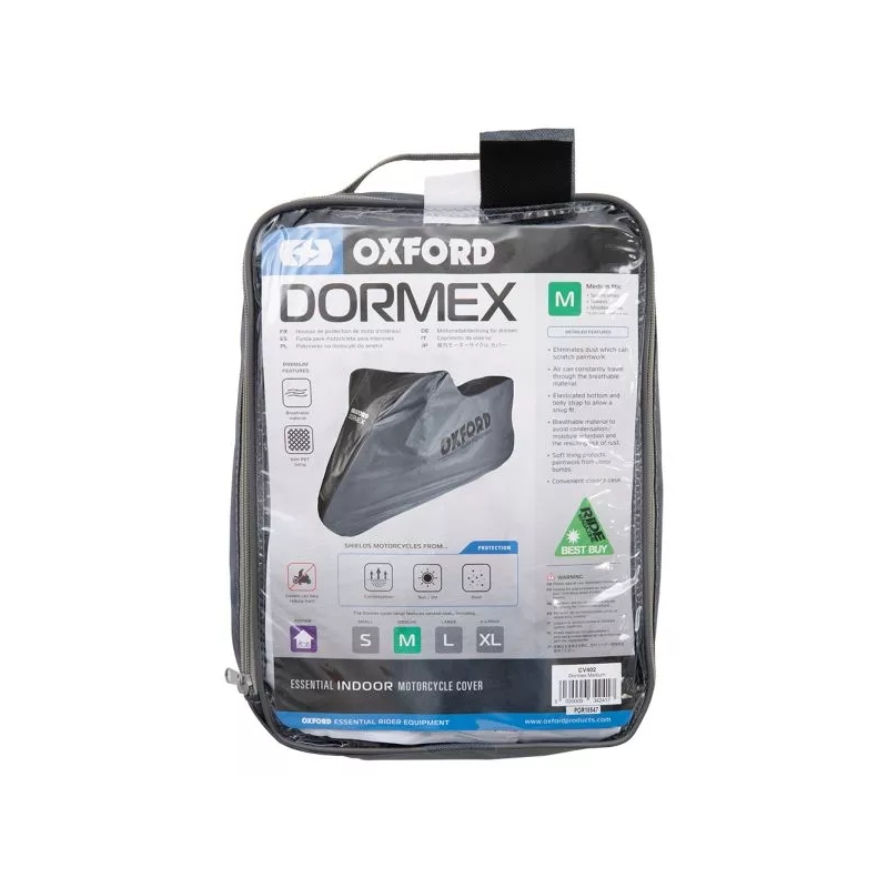 Husă interioară motocicletă Oxford Dormex negru-gri