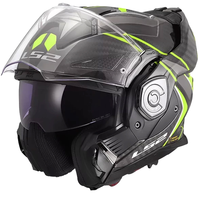 Cască de motocicletă pliabilă LS2 FF901 Advant XC Future II negru-galben fluo