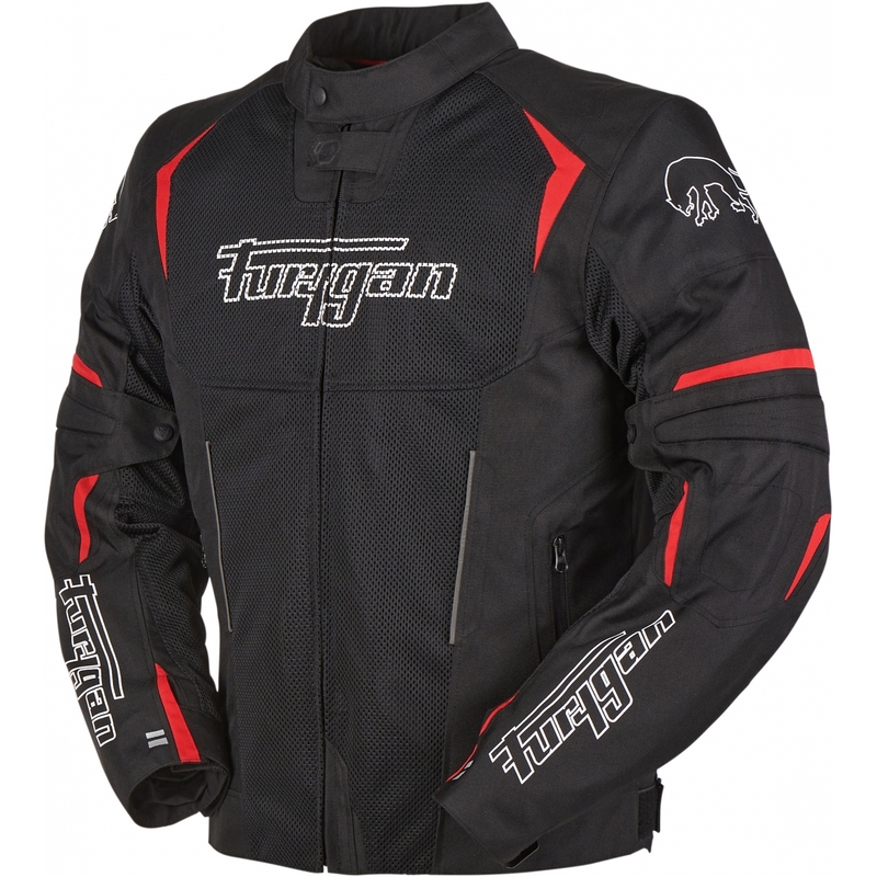 Furygan Ultra Spark Vented 3 în 1 Jachetă de motocicletă roșie și neagră Furygan Ultra Spark Vented 3 în 1