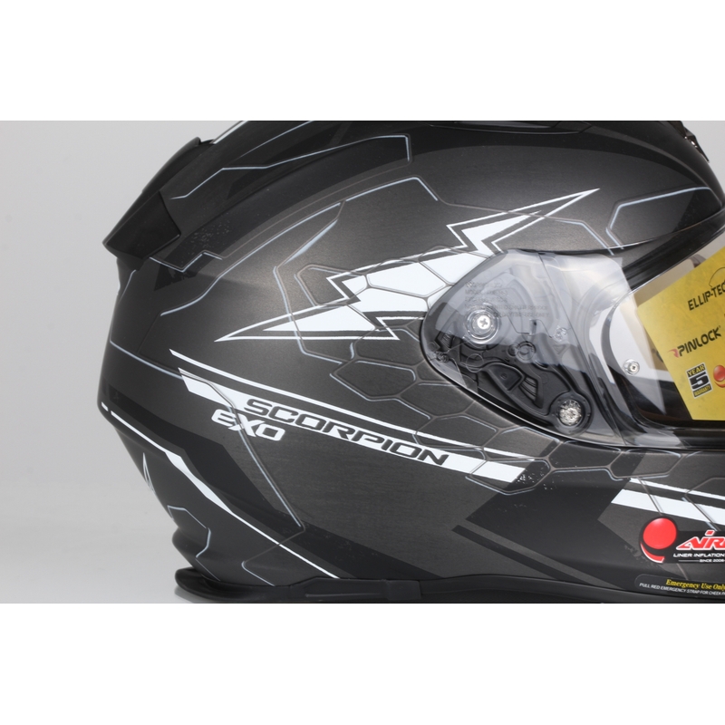 Cască integrală Scorpion EXO-510 Air Cross negru-gri-alb lichidare