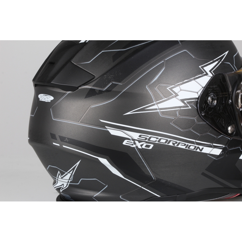 Cască integrală Scorpion EXO-510 Air Cross negru-gri-alb lichidare