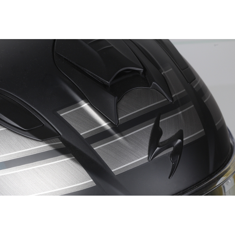 Cască integrală pentru motociclete Scorpion EXO-510 Air Route negru mat-albastru