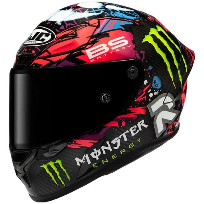 Cască integrală pentru motocicletă HJC RPHA 1 V2 Carbon Funky Diablo MC8 negru-multicolor