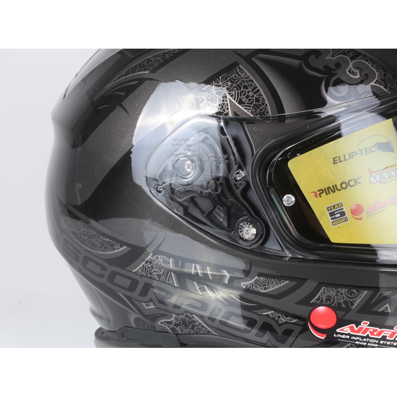 Moto casca integrală Scorpion EXO-510 Air Arabesc negru lichidare