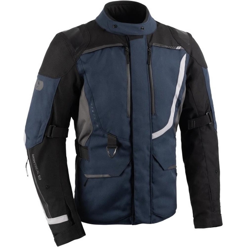 Geacă de motocicletă Oxford Montreal 5.0 albastru-negru-gri