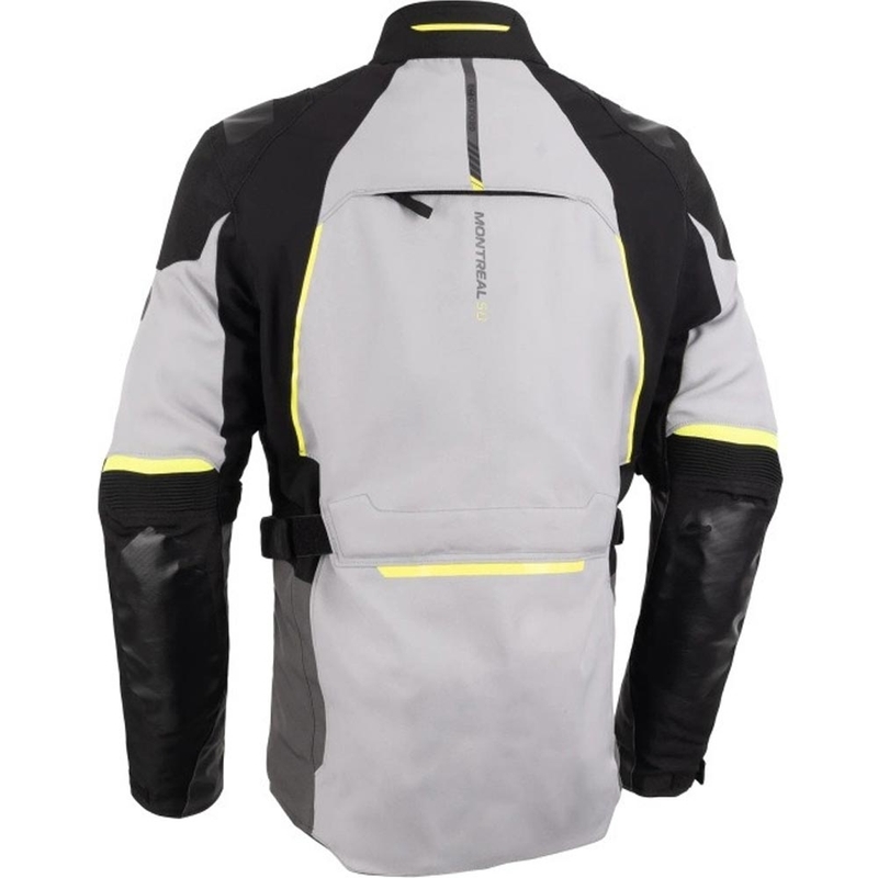 Geacă motociclistă Oxford Montreal 5.0 gri-negru-galben