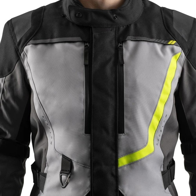 Geacă motociclistă Oxford Montreal 5.0 gri-negru-galben