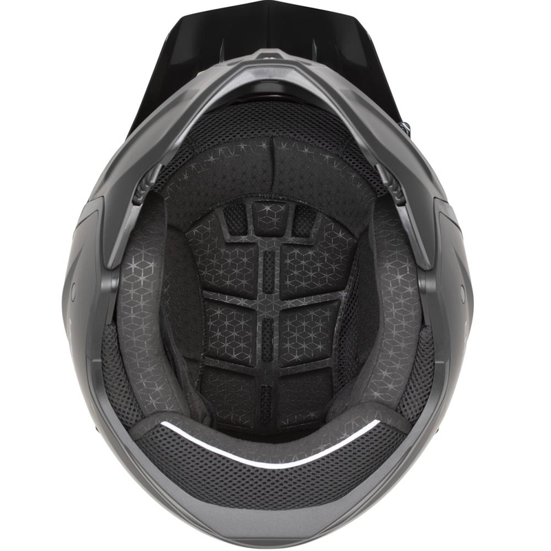 Cască modulară de motocicletă Cassida Cross Country Dual alb-negru