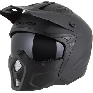 Cască modulară pentru motocicletă Cassida Cross Country Dual neagră mată