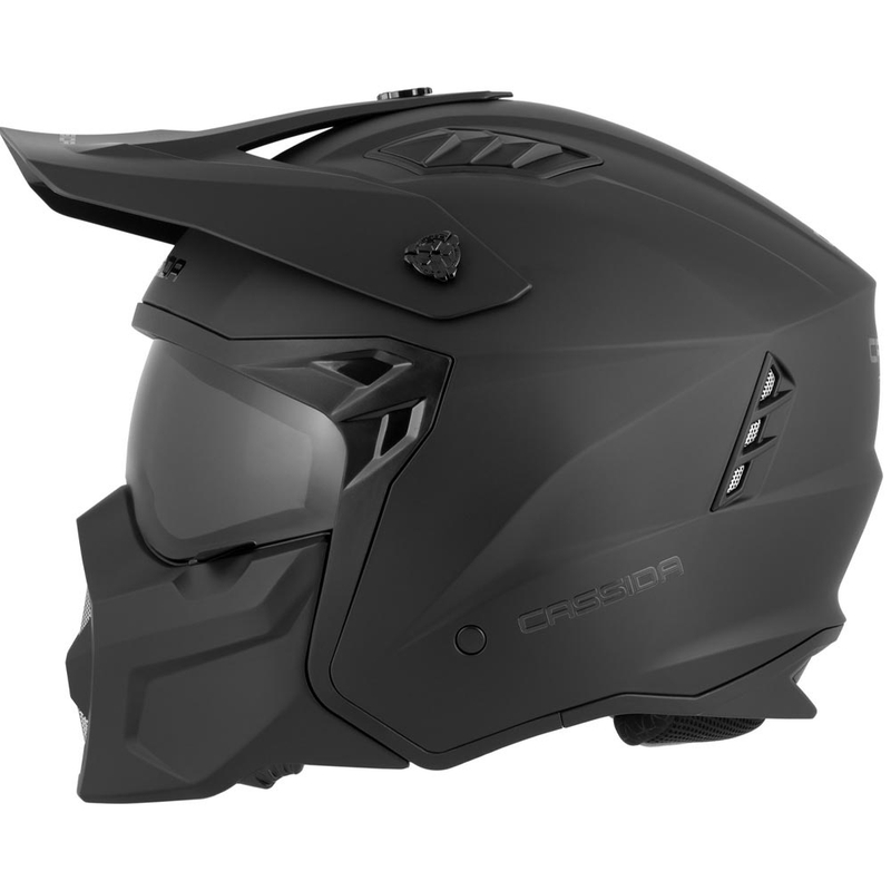 Cască modulară pentru motocicletă Cassida Cross Country Dual neagră mată