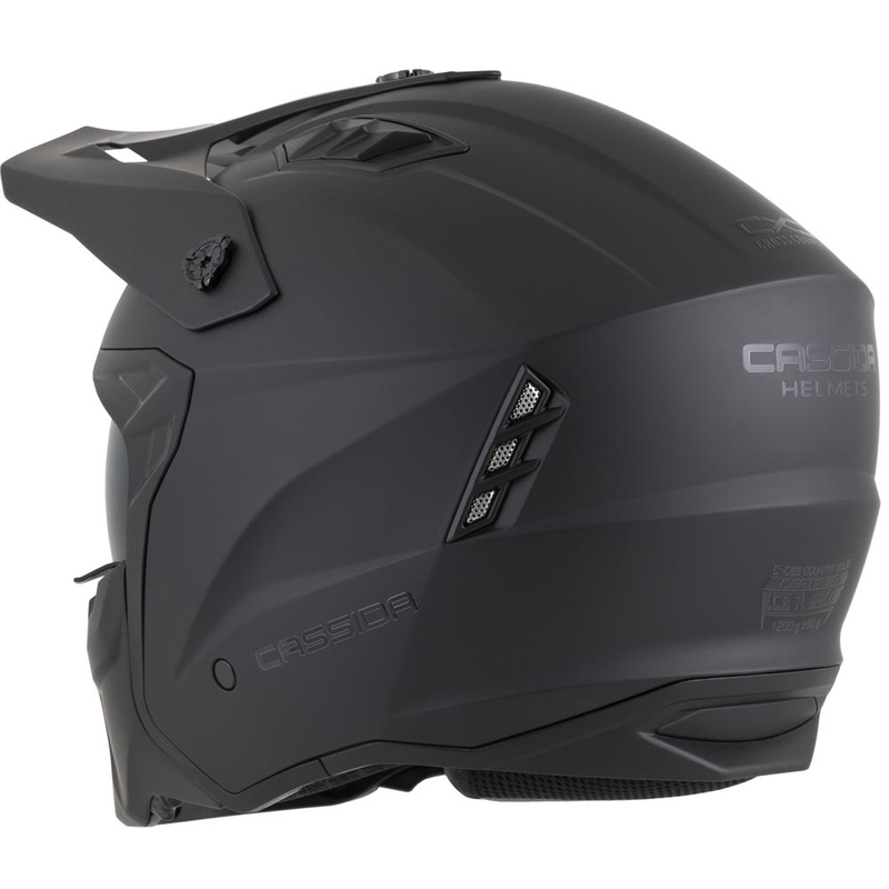 Cască modulară pentru motocicletă Cassida Cross Country Dual neagră mată