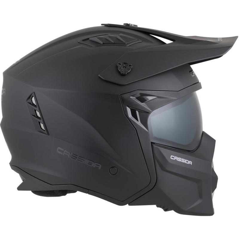 Cască modulară pentru motocicletă Cassida Cross Country Dual neagră mată