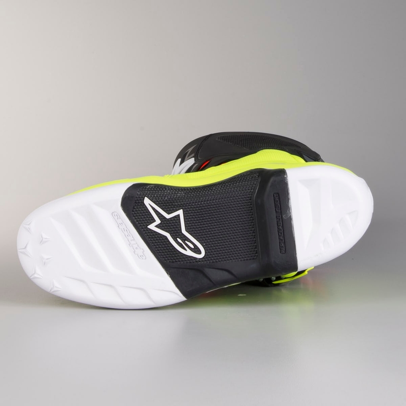 Alpinestars Tech 7 cizme de motocicletă roșu-fluo galben