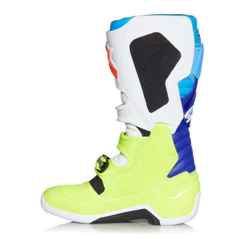 Alpinestars Tech 7 galben-alb-albastru-albastru-roșu-negru cizme de motocicletă