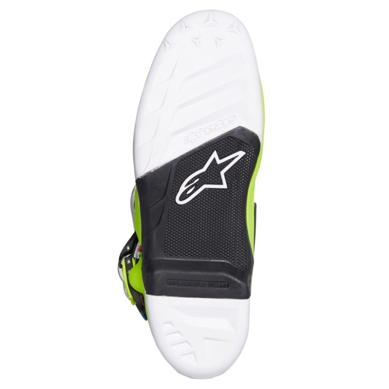 Alpinestars Tech 7 galben-alb-albastru-albastru-roșu-negru cizme de motocicletă