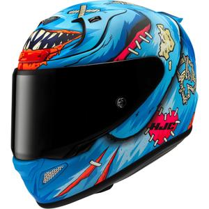 Cască integrală pentru motocicletă HJC RPHA 12 Mister Peeks, albastră