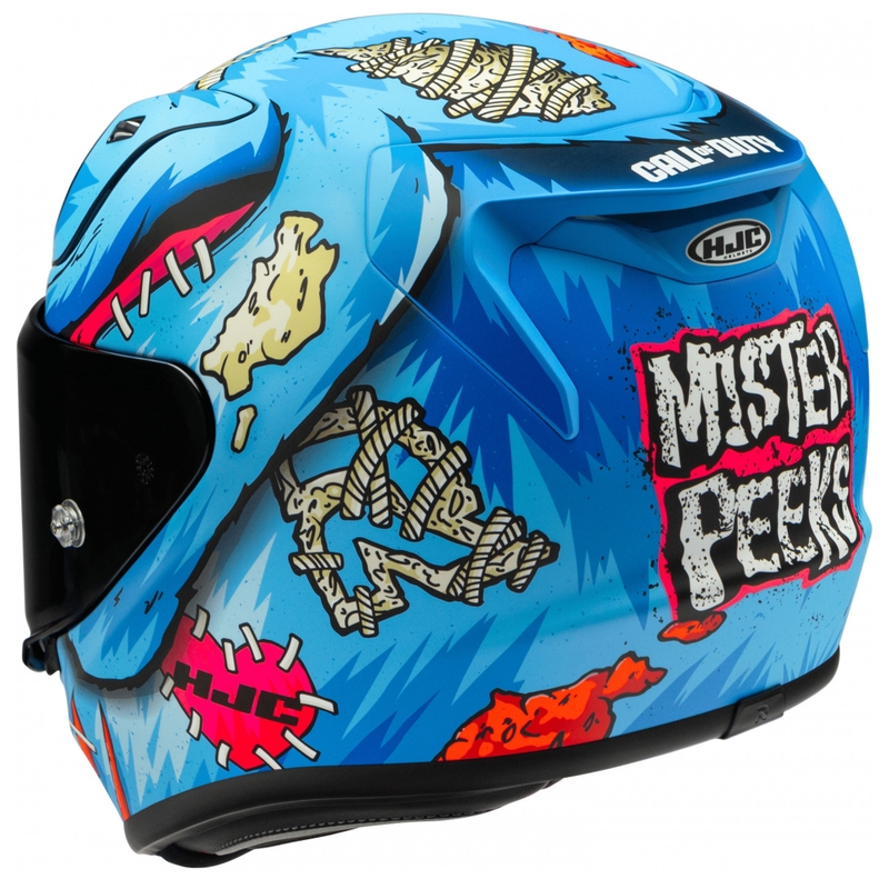 Cască integrală pentru motocicletă HJC RPHA 12 Mister Peeks, albastră