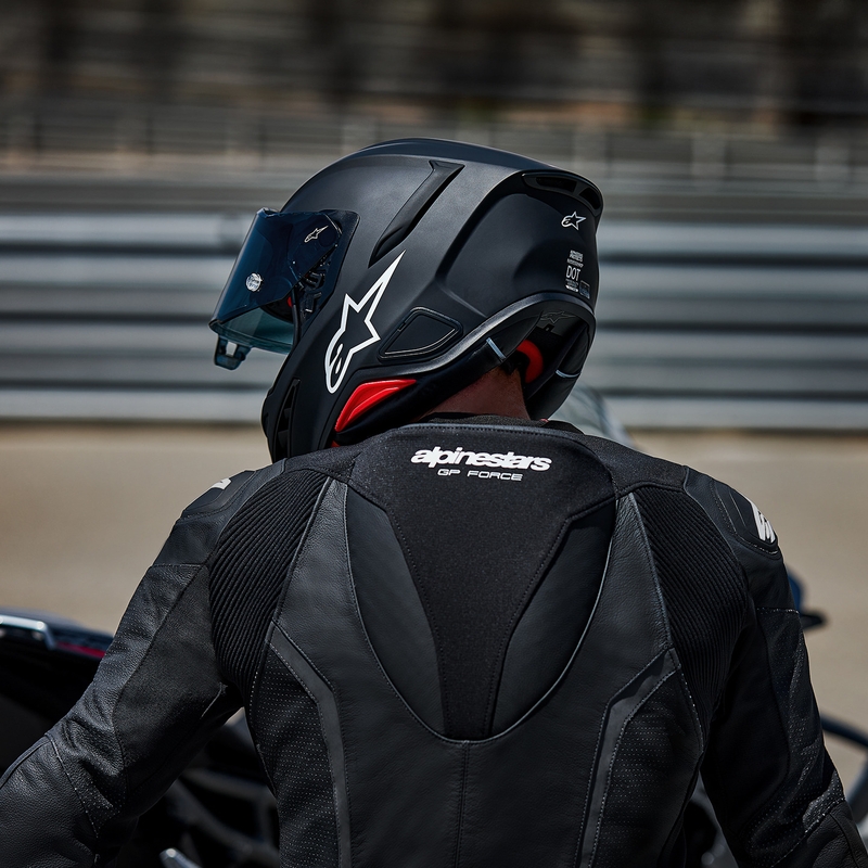 Cască integrală pentru motocicletă Alpinestars S-R7 Solid, neagră mată