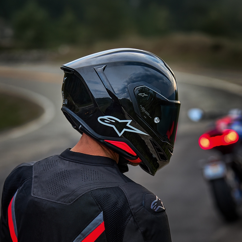 Cască integrală pentru motocicletă Alpinestars S-R7 Solid neagră