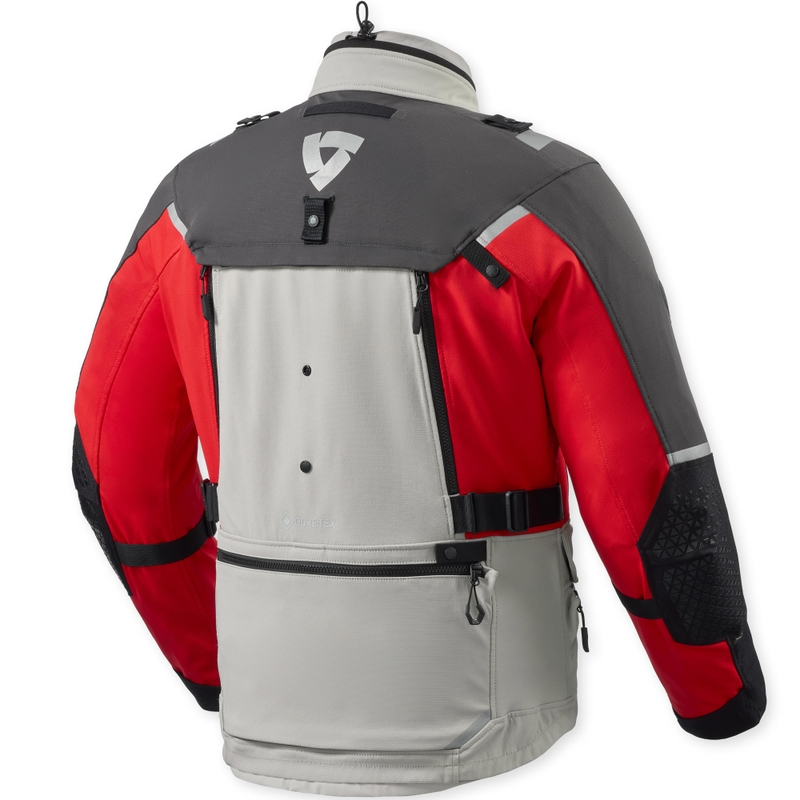 Geacă de motocicletă Revit Defender 4 GTX antracit-roșu