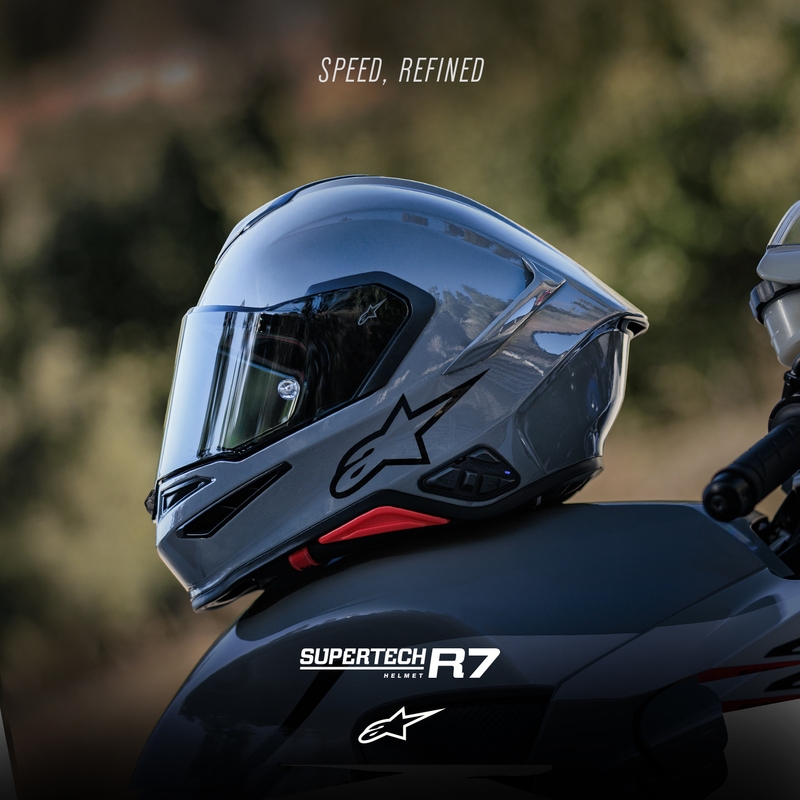 Cască integrală Alpinestars S-R7 Solid, gri