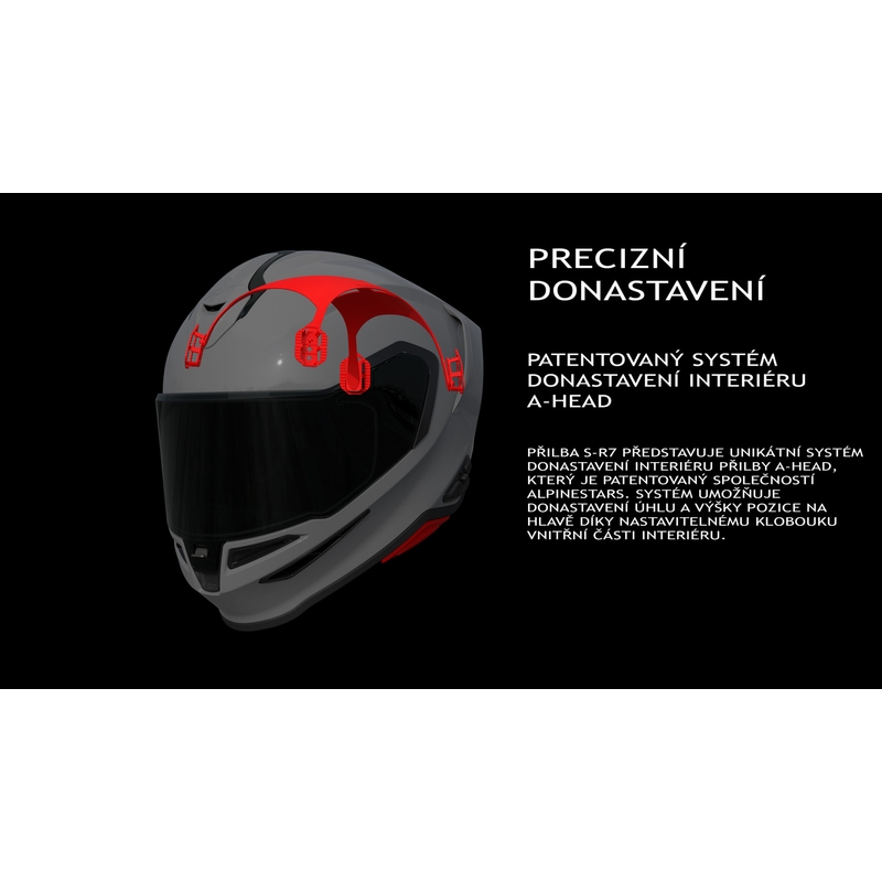 Cască integrală Alpinestars S-R7 Solid, gri
