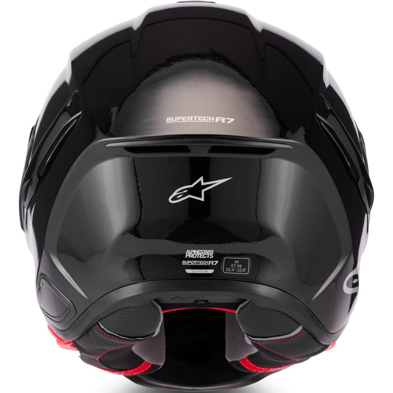 Cască integrală pentru motocicletă Alpinestars S-R7 Solid neagră