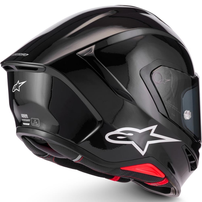 Cască integrală pentru motocicletă Alpinestars S-R7 Solid neagră