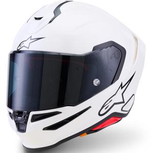 Cască integrală de motocicletă Alpinestars S-R7 Solid, albă
