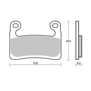Placute de frana BREMBO 07GR90SA