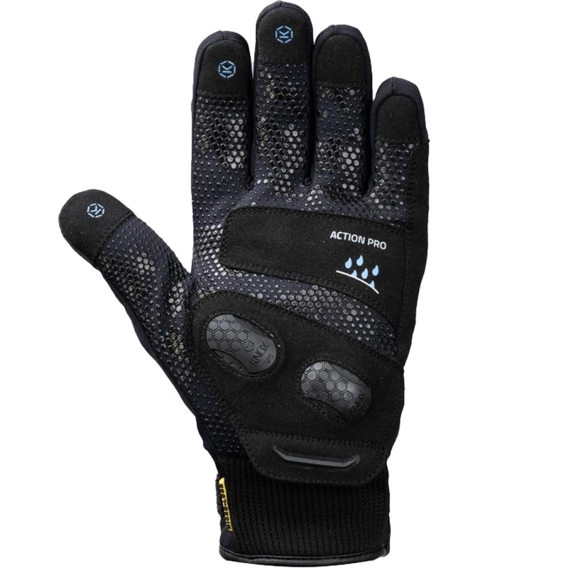 Mănuși de motocicletă impermeabile Knox Action PRO negre
