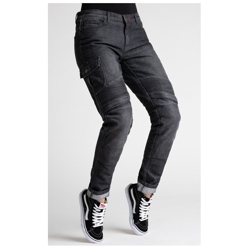 BROGER Ohio Negru Blugi de motocicletă pentru femei BROGER Ohio Negru lichidare