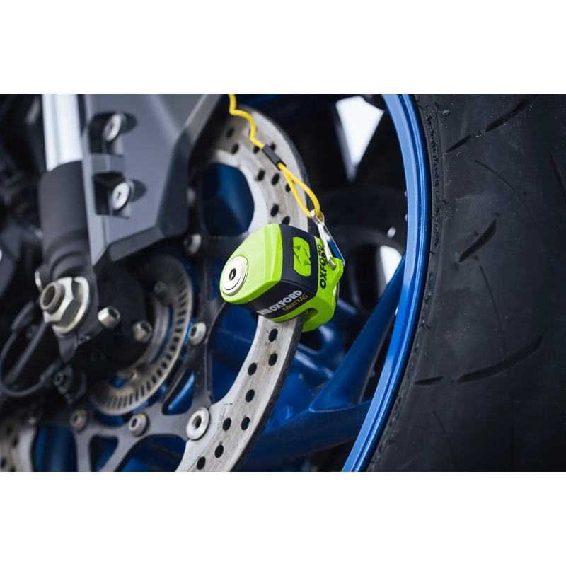 Blocator de frână cu disc Oxford Micro XA5 - Ediție limitată verde