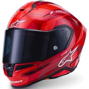 Cască integrală pentru motocicletă Alpinestars S-R7 A-Core roșu-alb