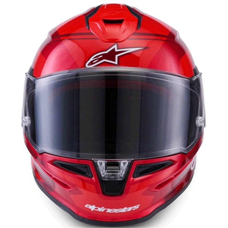 Cască integrală pentru motocicletă Alpinestars S-R7 A-Core roșu-alb