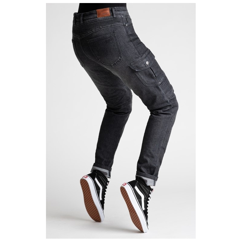 BROGER Ohio Negru Blugi de motocicletă pentru femei BROGER Ohio Negru lichidare
