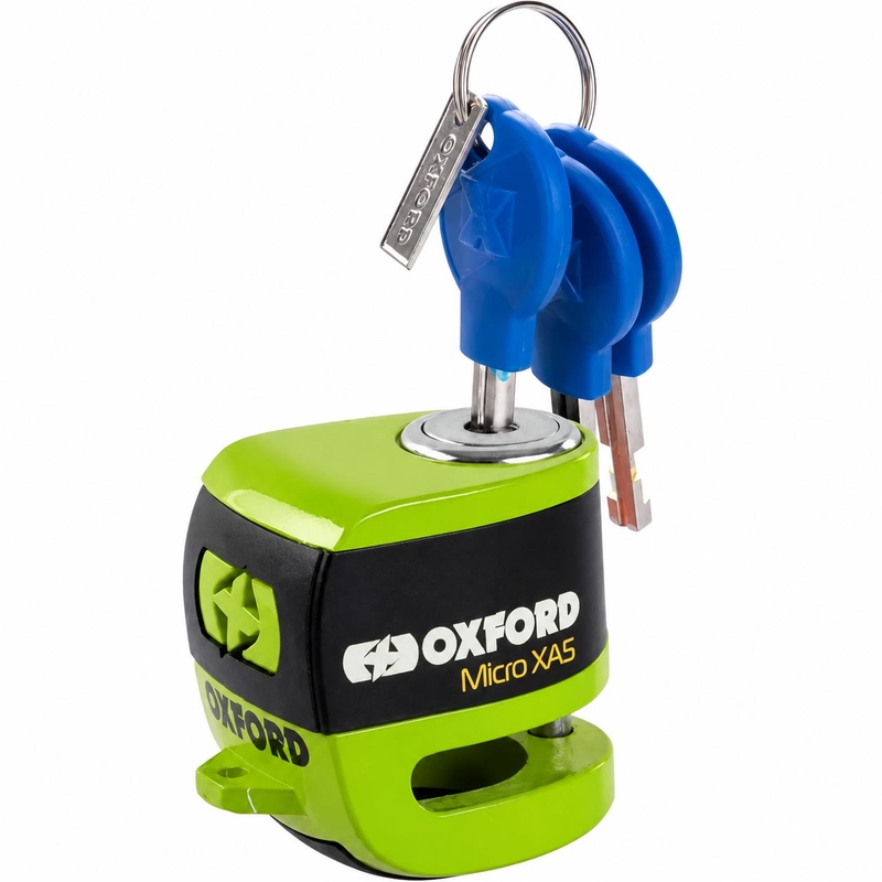 Blocator de frână cu disc Oxford Micro XA5 - Ediție limitată verde