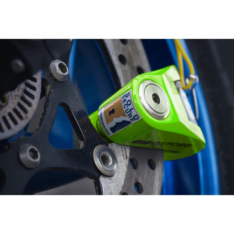 Blocator de frână cu disc Oxford Alpha Alarm XA14 - Ediție limitată verde