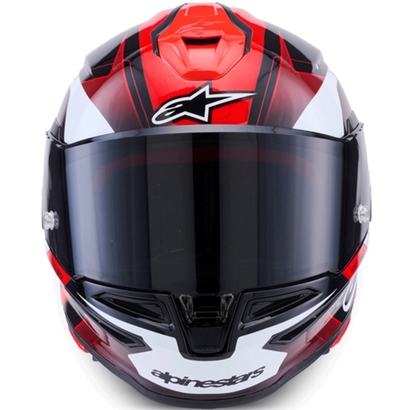 Cască integrală pentru motocicletă Alpinestars S-R7 Kinetis negru-roșu-alb