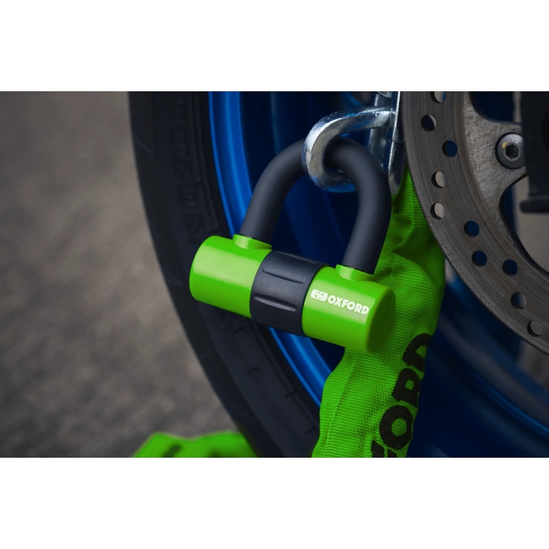 Lacăt de motocicletă Oxford HD - ediție limitată verde