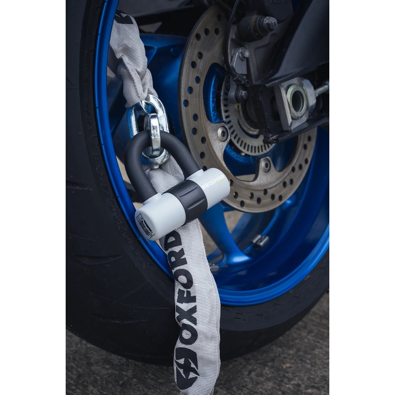 Lacăt cu lanț pentru motocicletă Oxford HD - ediție limitată gri