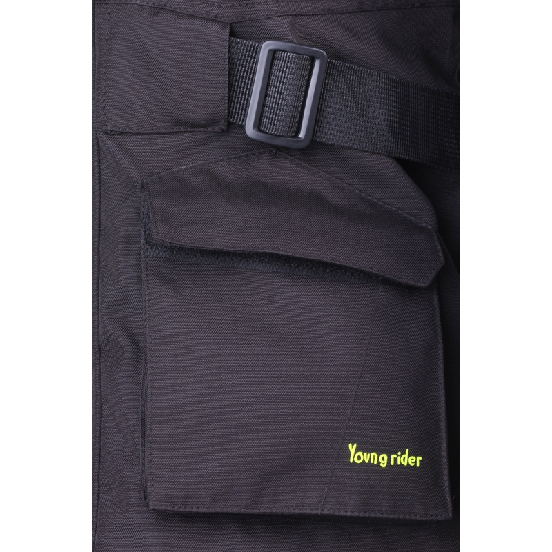 Geacă moto pentru copii Street Racer Drago negru-galben fluorescent lichidare