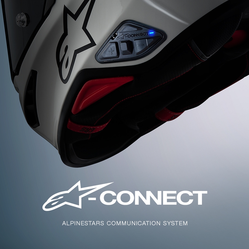 Interfon Bluetooth pentru motocicletă Alpinestars sistem A-CONNECT negru