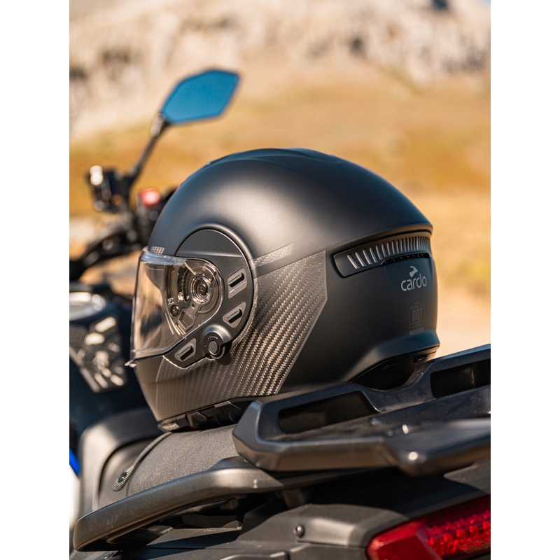 Cască integrală pentru motocicletă Cardo Beyond GTS neagră