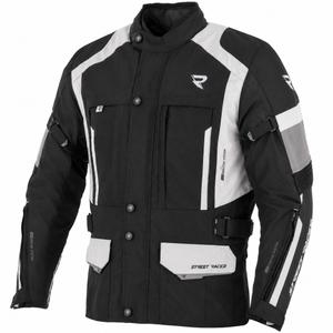 Geacă de motocicletă Street Racer Hilax negru-gri deschis